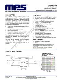 MP1740EC-LF-Z Datasheet Cover