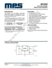 MP2000DJ-ADJ-LF-P Datasheet Cover