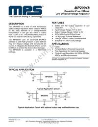 MP20048DJ-LF-P Datasheet Cover