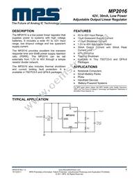 MP2016DD-LF-P Datasheet Cover