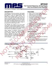MP2040DU-LF-P Datasheet Cover