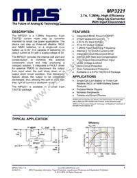 MP3221GJ-P Datasheet Cover