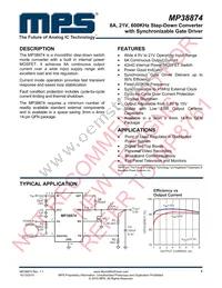 MP38874DL-LF-P Datasheet Cover