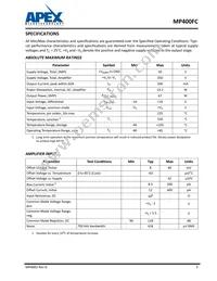 MP400FC Datasheet Page 5
