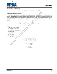 MP400FC Datasheet Page 21