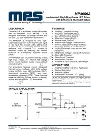 MP4050AGS Datasheet Cover