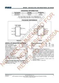 MP4050GS Datasheet Page 2