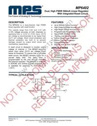 MP6402DQT-EF-LF-P Datasheet Cover