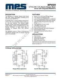 MP6509GF Datasheet Cover