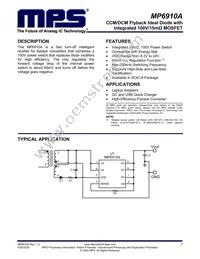 MP6910AGS-Z Datasheet Cover