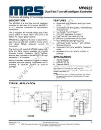 MP6922DS-LF Datasheet Cover