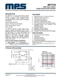 MP7720DS-LF Datasheet Cover