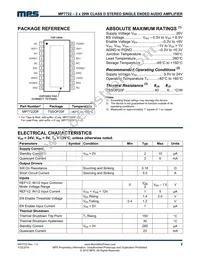 MP7722DF-LF Datasheet Page 2