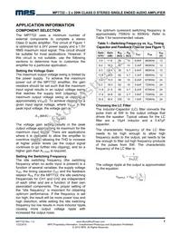 MP7722DF-LF Datasheet Page 7
