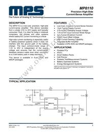 MP8110DS-LF Datasheet Cover