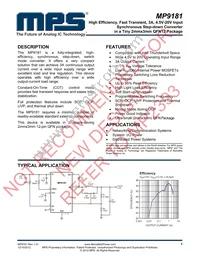 MP9181DD-LF-P Datasheet Cover