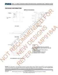 MP9184GL-P Datasheet Page 20