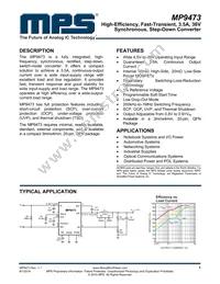 MP9473GL-P Datasheet Cover