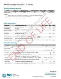 MPB125-1012G Datasheet Page 2