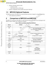 MPC534CZP40 Datasheet Page 8