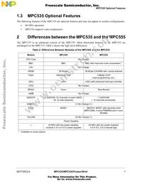 MPC535CVR40 Datasheet Page 7