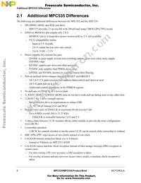 MPC535CVR40 Datasheet Page 8