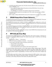 MPC535CVR40 Datasheet Page 9