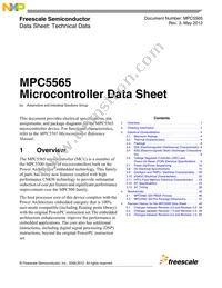 MPC5565MVZ132 Datasheet Cover