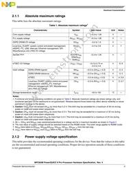 MPC8308CZQAGD Datasheet Page 3