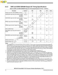 MPC8313ZQAFFB Datasheet Page 18
