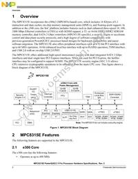 MPC8315ECVRAFDA Datasheet Page 2