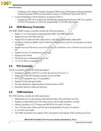 MPC8315ECVRAFDA Datasheet Page 4