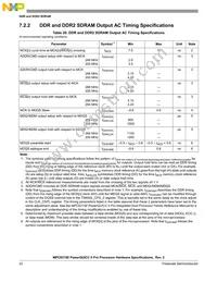 MPC8315ECVRAFDA Datasheet Page 22