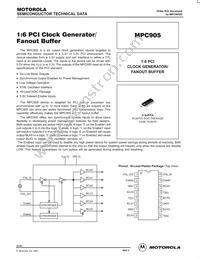 MPC905DR2 Datasheet Cover