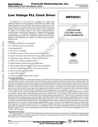 MPC9351FA Datasheet Cover