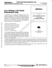 MPC941AE Datasheet Cover