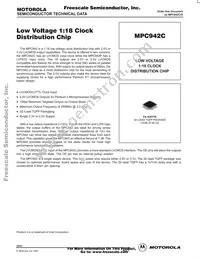 MPC942CAC Datasheet Cover