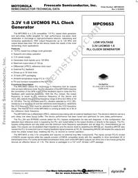 MPC9653FA Datasheet Cover