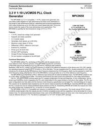 MPC9658AC Datasheet Cover