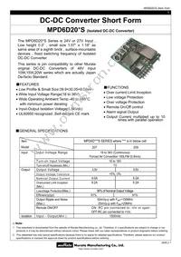 MPD6D209S Datasheet Cover