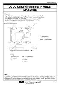 MPD6M031S Datasheet Cover