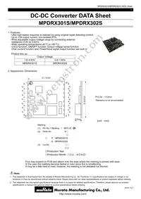 MPDRX302S Datasheet Cover