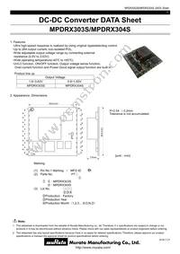 MPDRX304S Datasheet Cover