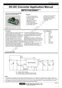 MPDTH03060YAH Datasheet Cover