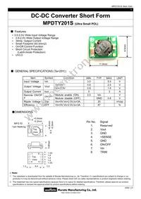 MPDTY201S Datasheet Cover