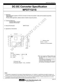 MPDTY321S Datasheet Cover