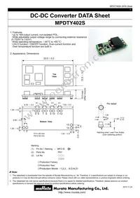 MPDTY402S Datasheet Cover