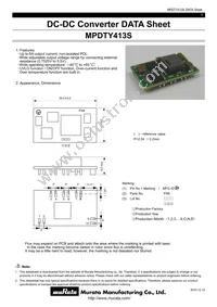 MPDTY413S Datasheet Cover