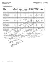 MPI2520R1-100-R Datasheet Page 2