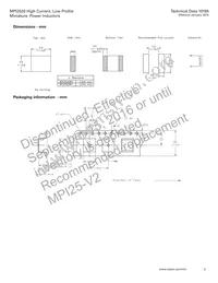 MPI2520R1-100-R Datasheet Page 3
